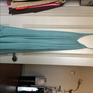 Green, silk, thin strap dress. NWT, never worn